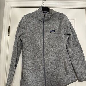 Patagonia Heather Gray Zip-Up Fleece